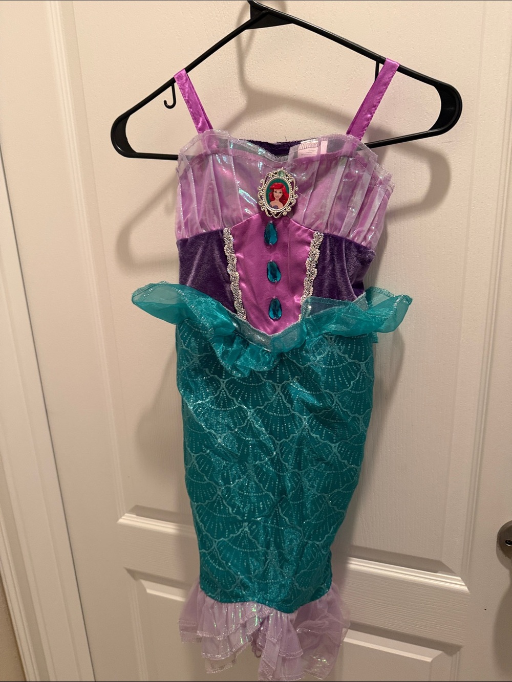 Disney, Little mermaid Purple & Teal Mermaid Costume Ariel size 4–6 X